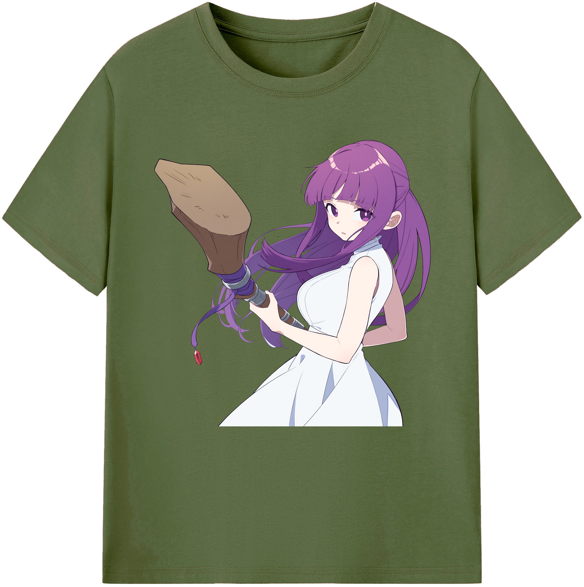 （画像用） 葬送のフリーレン Frieren 綿100％半袖Tシャツ（フロントプリント）